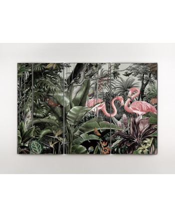 TRIPTICO FLAMENCOS- FOTO 180x120